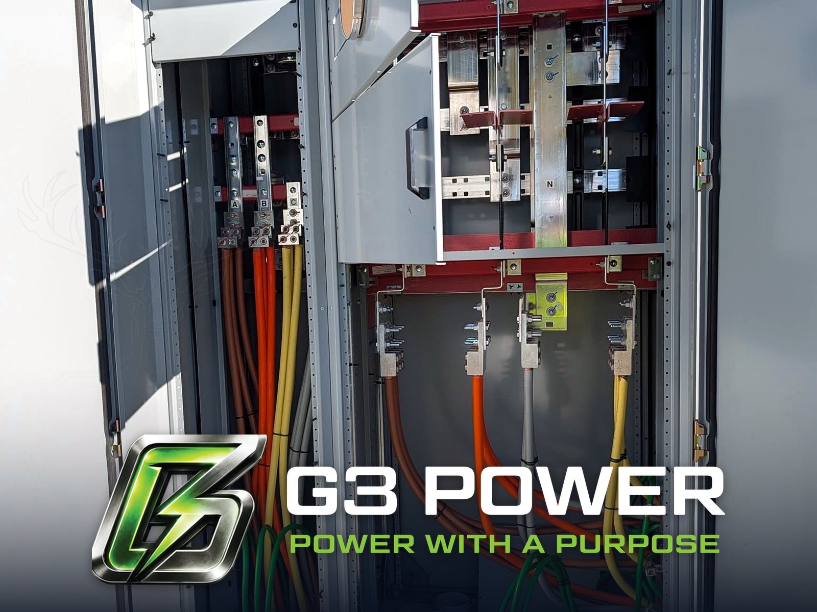 1200A outdoor switchgear installation by G3 Power